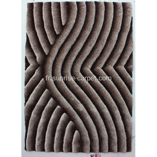 En microfibre 3D tapis Shaggy